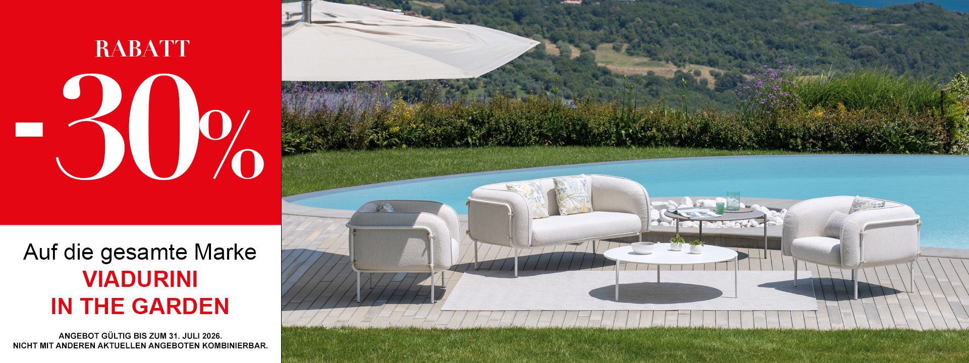 30 % GARTEN VIADURINI