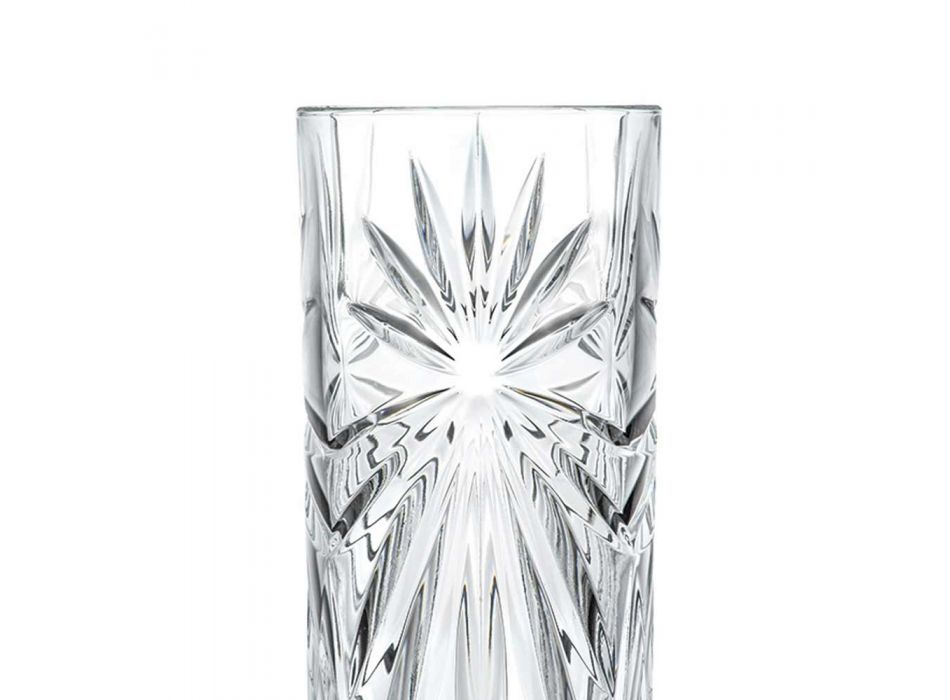 12 Highball Tumbler Hohe Cocktailgläser im Eco Crystal Design - Daniele