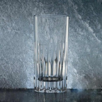 12 Becher Tall Long Drink Glasses aus ökologischem Kristall - Voglia