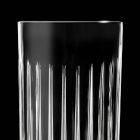 12 Tumbler Tall Highball Gläser aus verziertem Öko-Kristall - Senzatempo Viadurini