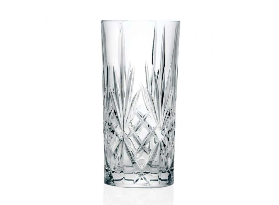12 Tumbler Alto Highball Gläser für Cocktail in Eco Crystal - Cantabile Viadurini
