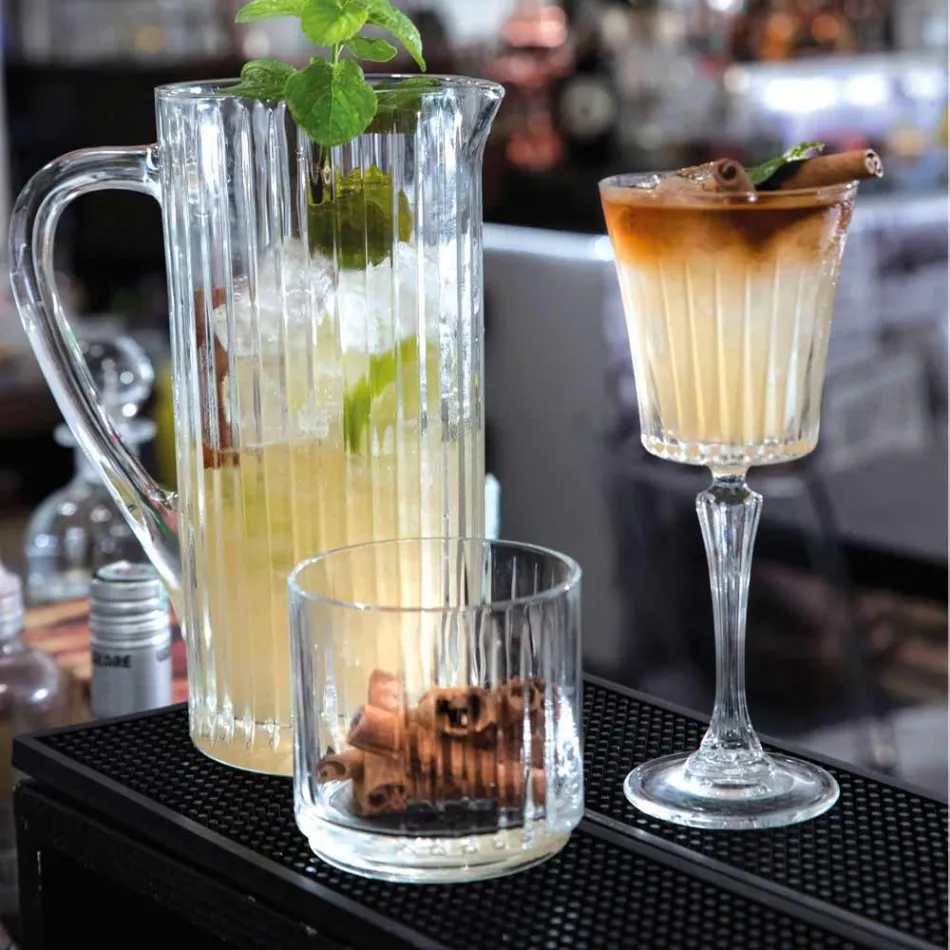 12 luxuriöse ökologische Kristallwasser Cocktail Weingläser - Senzatempo Viadurini