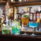 12 Gläser für Wasser-, Getränke- oder Cocktaildesign in dekoriertem Öko-Kristall - Destino Viadurini