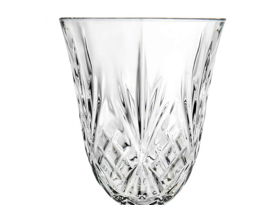 12 Gläser Wein, Wasser, Cocktail im ökologischen Kristall-Vintage-Stil - Cantabile