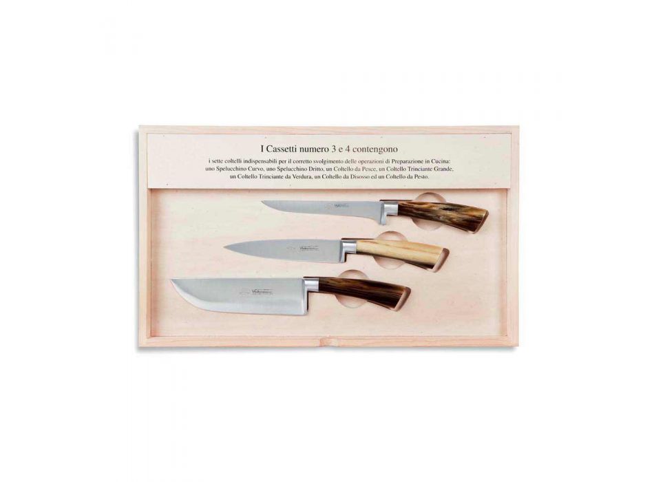 14 Messer Komplette Berti-Hülle exklusiv für Viadurini - Canaletto