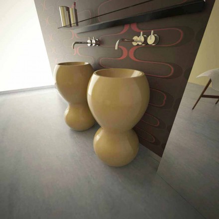 Ariel Waschbecken Badezimmer-Möbel Made in Italy Viadurini
