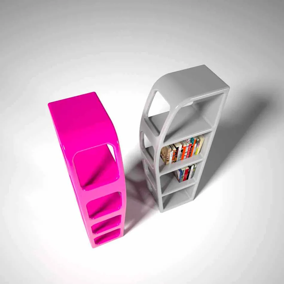 Bibliothek Design Moderne B-Side Made in Italy Viadurini