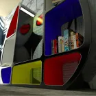 Modern Library Shelley Made in Italy Viadurini