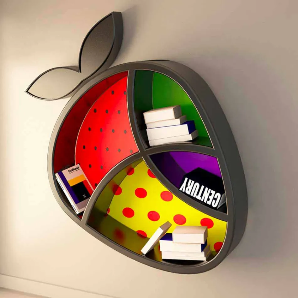 Poppy Bücherregal Design Gemacht in Italien Viadurini