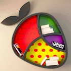 Poppy Bücherregal Design Gemacht in Italien Viadurini