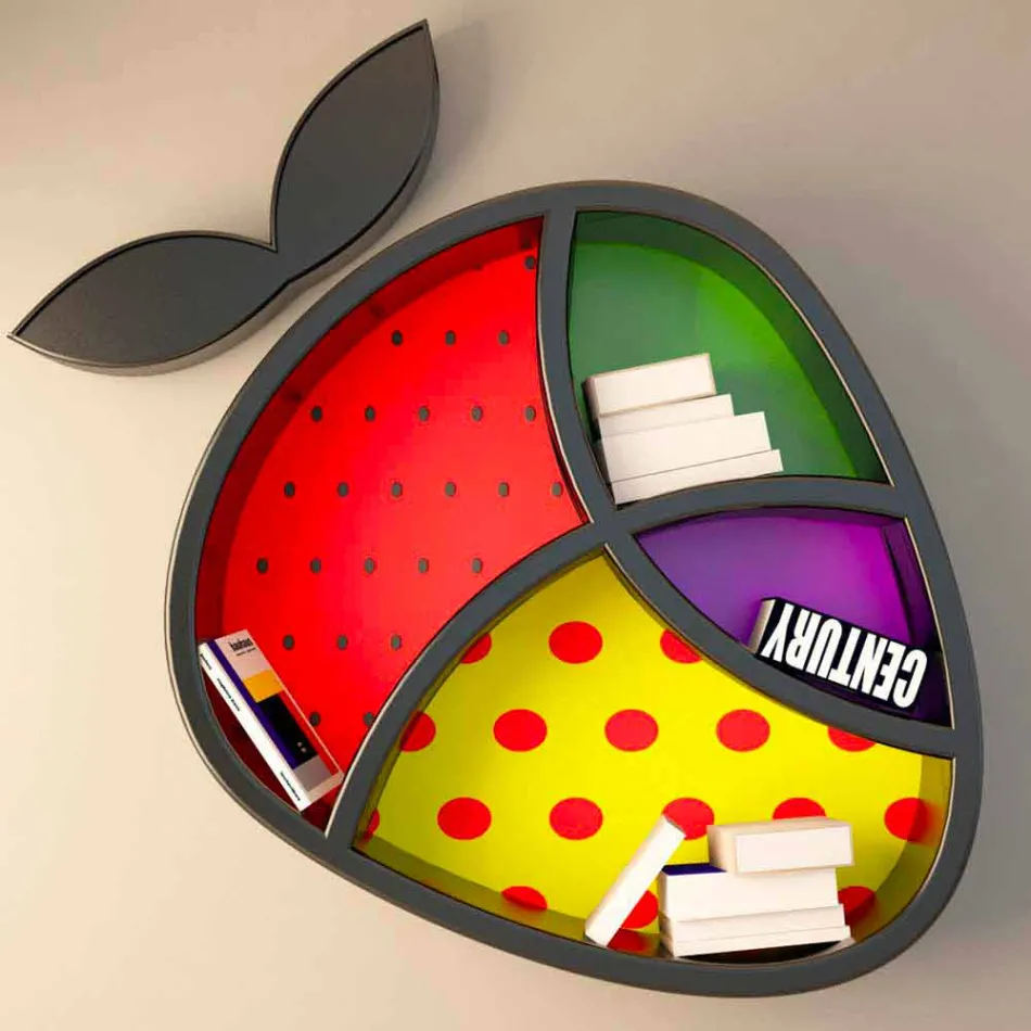 Poppy Bücherregal Design Gemacht in Italien Viadurini