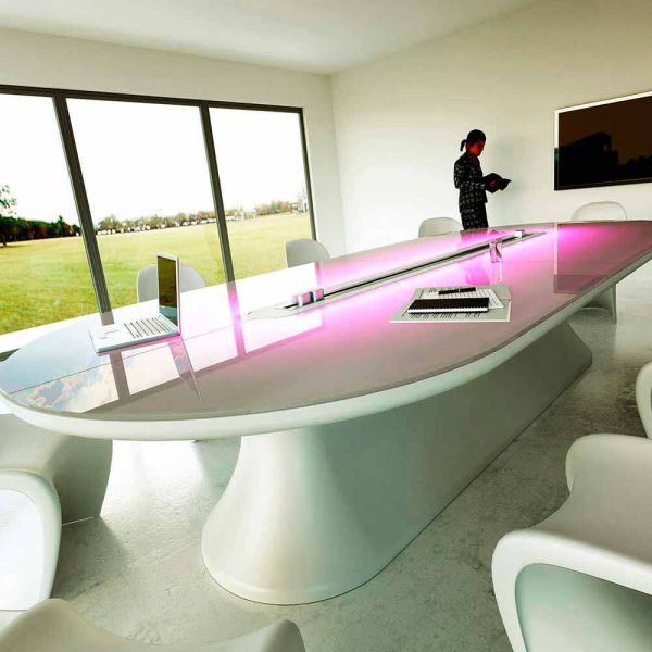 Konferenztisch im modernen design, infotisch, italienisches design