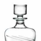 2 Whiskyflaschen aus italienischem handwerklichem ökologischem Kristall - Zyklon Viadurini