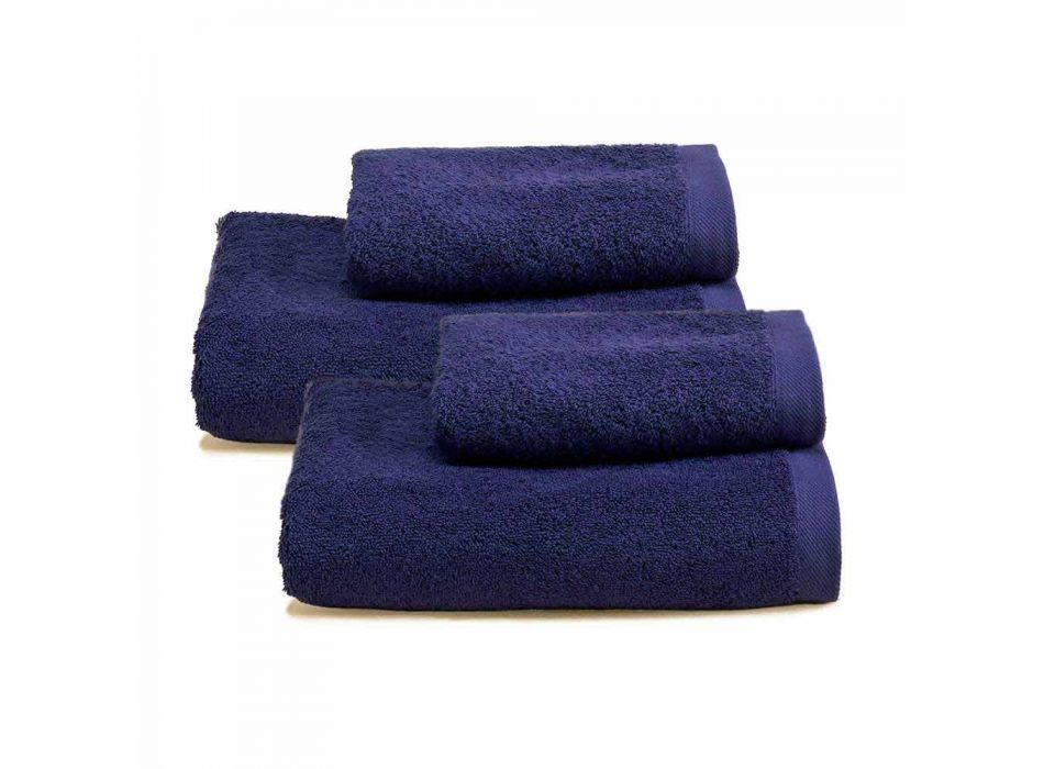 2 Paar Badetücher farbiger Service in Baumwolle Spguna - Vuitton