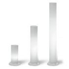 2 Säulenleuchten für den Außenbereich mit Kunststoff- oder Metallsockel Made in Italy - Ninfa Viadurini