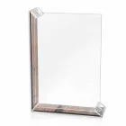 2 Fotorahmen mit mehreren Tischen aus farbigem Plexiglas oder mit Holz - Menelao Viadurini