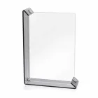 2 Fotorahmen mit mehreren Tischen aus farbigem Plexiglas oder mit Holz - Menelao Viadurini