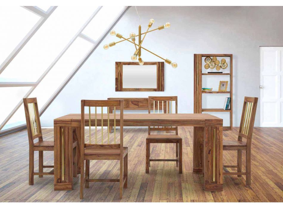 2 Küchenstühle aus Holz im modernen Design - Sandy Viadurini