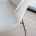 2 Indoor-Stühle aus Metall mit Sitzfläche aus Bliss-Stoff - Avenia Viadurini