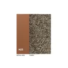 2 Indoor-Stühle aus Metall mit Sitzfläche aus Bliss-Stoff - Avenia Viadurini