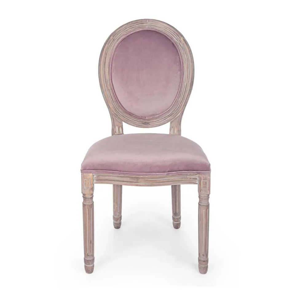 2 Esszimmerstühle im klassischen Design aus Polyester Homemotion - Dalida Viadurini