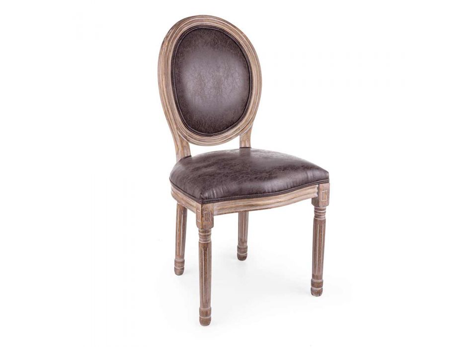 2 Esszimmerstühle im klassischen Design aus Polyester Homemotion - Dalida