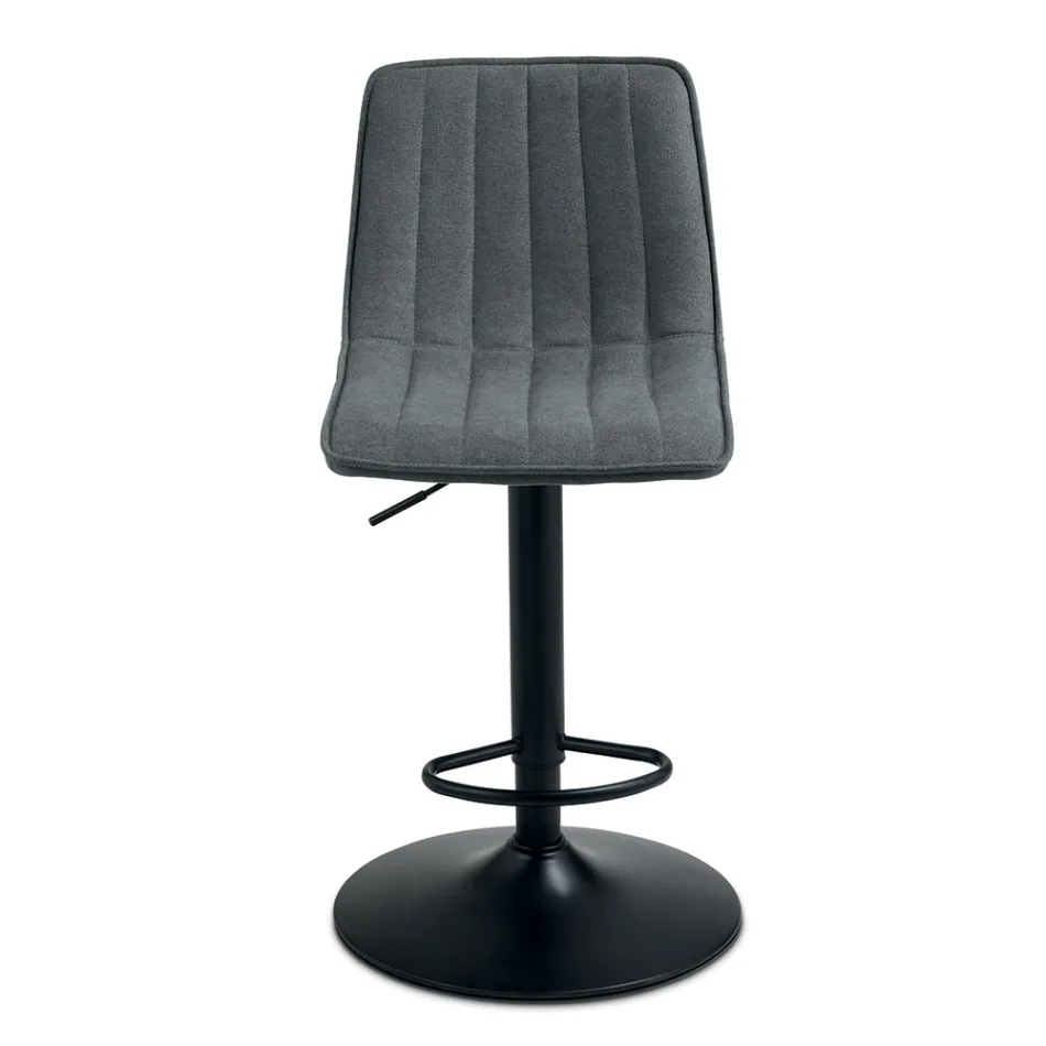 2 Wohnzimmerhocker mit gepolsterten Stoffsitzen in verschiedenen Farben - Impeto Viadurini