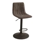 2 Wohnzimmerhocker mit gepolsterten Stoffsitzen in verschiedenen Farben - Impeto Viadurini