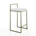 2 Wohnzimmerhocker mit Kunstledersitz - Afnio Viadurini