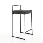 2 Wohnzimmerhocker mit Kunstledersitz - Afnio Viadurini