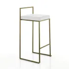 2 Wohnzimmerhocker mit Kunstledersitz - Afnio Viadurini