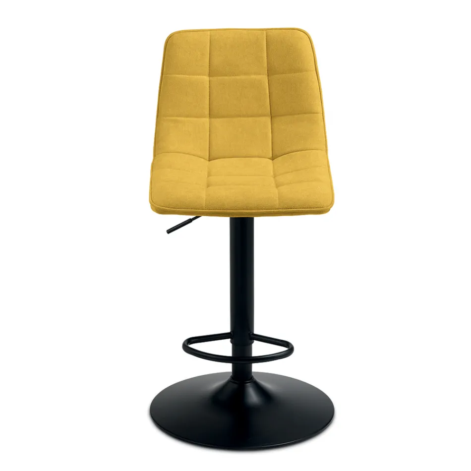 2 Wohnzimmerhocker mit Stoffsitz in verschiedenen Farben - Corrente Viadurini