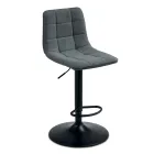 2 Wohnzimmerhocker mit Stoffsitz in verschiedenen Farben - Corrente Viadurini