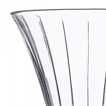 2 Design-Dekorationsvasen aus transparentem, mit Öko-Kristallen verziertem Luxus - Senzatempo