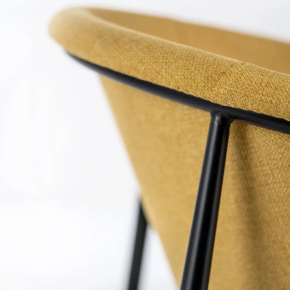 4 Stühle mit Stoffsitz, erhältlich in verschiedenen Ausführungen – Toskana Viadurini