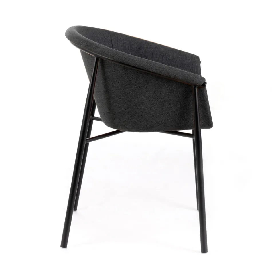 4 Stühle mit Stoffsitz, erhältlich in verschiedenen Ausführungen – Toskana Viadurini