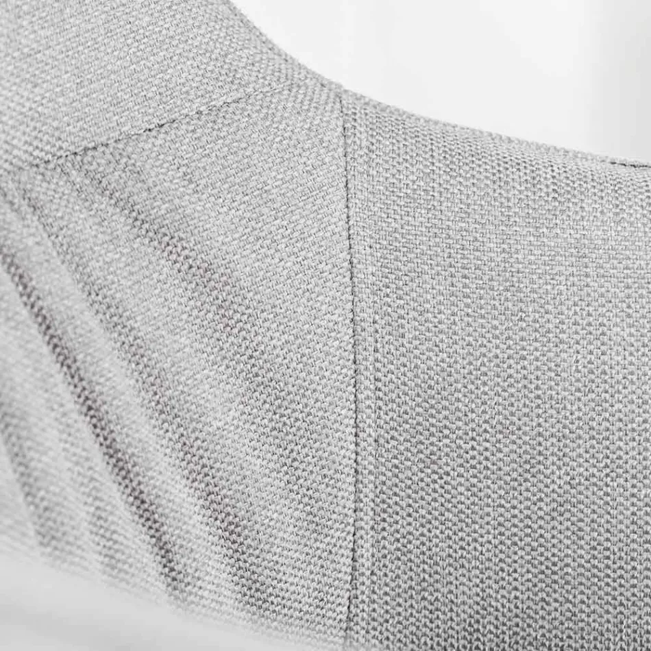 4 Wohnzimmerstühle mit Stoffsitz und Metallstruktur und -beinen – Kiefer Viadurini