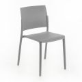 4 stapelbare Stühle komplett aus Polypropylen in verschiedenen Farben – Mojito