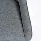 4 Stühle für das Wohnzimmer aus Stoff in verschiedenen Farben und Holz – Vanille Viadurini