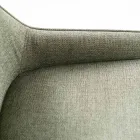 4 Stühle für das Wohnzimmer aus Stoff in verschiedenen Farben und Holz – Vanille Viadurini