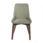 4 Stühle für das Wohnzimmer aus Stoff in verschiedenen Farben und Holz – Vanille Viadurini