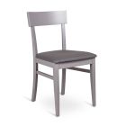 4 Stühle mit Kunstledersitz, Struktur und Beinen aus lackiertem Holz – Taikiri Viadurini