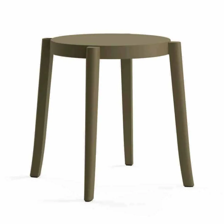 4 stapelbare Außenhocker aus Polypropylen Made in Italy - Anona Viadurini