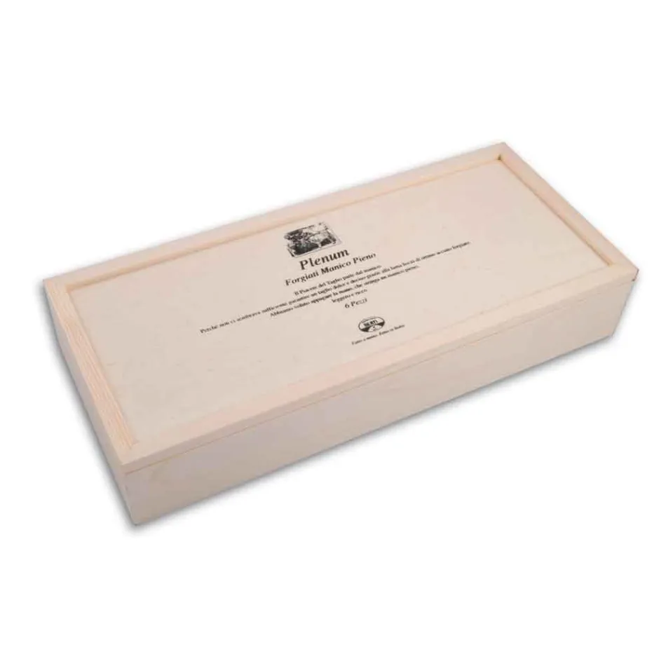 6 Berti Plenum Messer mit glatter Klinge exklusiv für Viadurini - Andalo Viadurini