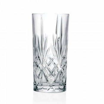 8 Highball Tumbler Tall Glasses für Cocktail in Eco Crystal - Malgioglio