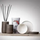 Badezimmerzubehör aus weißem feuerfestem Ton Made in Italy - Antonella Viadurini