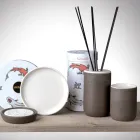 Badezimmerzubehör aus weißem feuerfestem Ton Made in Italy - Antonella Viadurini