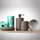 Badezimmerzubehör Made in Grey Clay Made in Italy - Antonella Viadurini