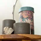 Grüne Badezimmeraccessoires aus feuerfestem Ton Made in Italy - Antonella Viadurini