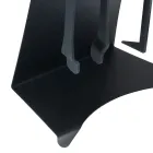 Kaminzubehör aus lackiertem Stahl Made in Italy 3 Stück - Virgil Viadurini